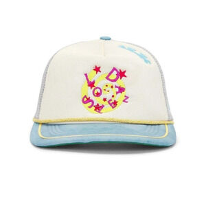 Lost Daze Spiral Trucker Hat in Sky Grey Cream One Size New Mens Snapback Cap